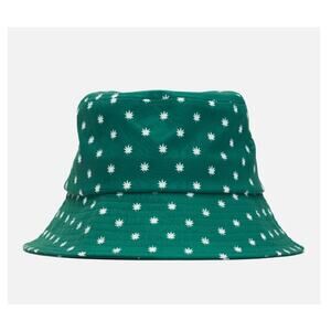 SwingJuice Golf MaryJane Bucket Hat Unisex OS White Leaf Polyester Active New
